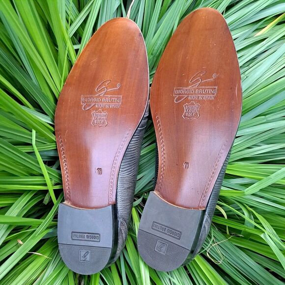 Giorgio Brutini | Italian Leather Green Oxford Shoes 11 D main image 13